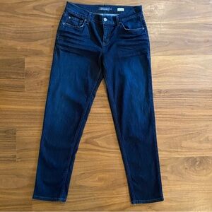 Level 99 Dark Blue Boyfriend Jeans